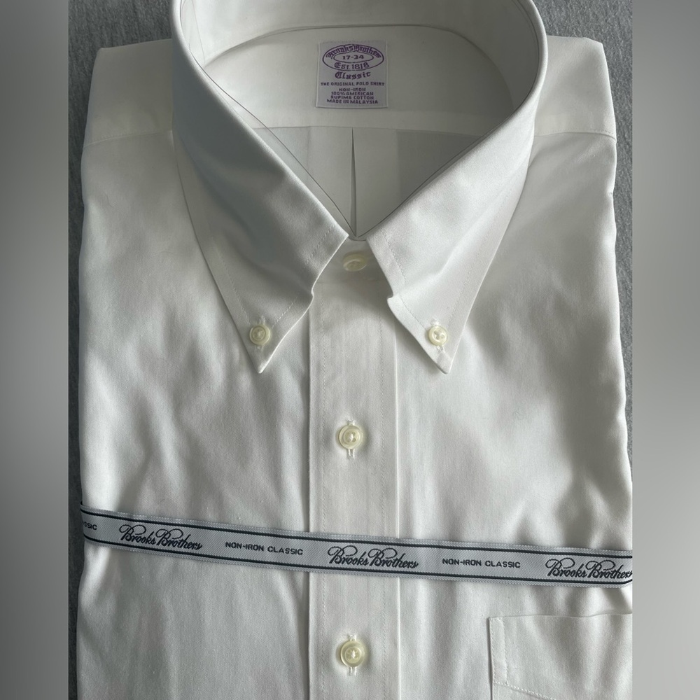 NWT Brooks Brother long sleeve button dress shirt